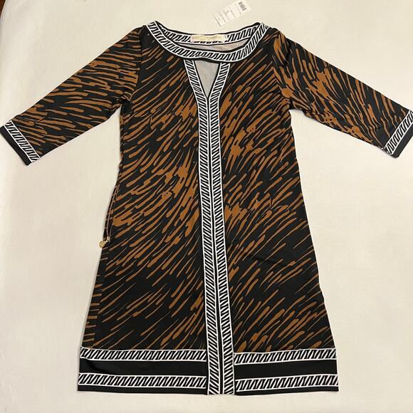 Tracy Negoshian brown dress Small Style: TN090 Valerie - Picture 3 of 9